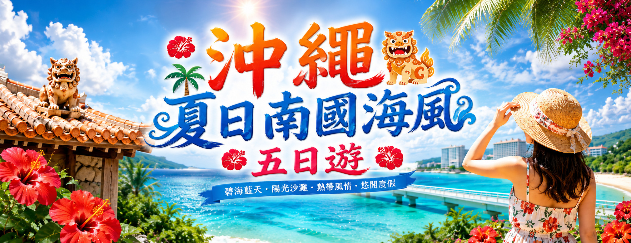 沖繩夏日五日遊｜美麗海水族館・古宇利島・萬座毛經典路線